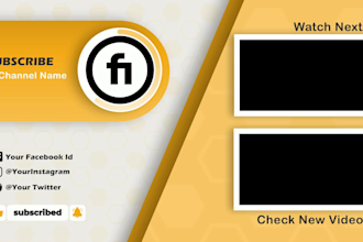create youtube outro video, endscreen, and subscribe button