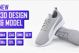 do custom 3d product modeling and realistic rendering