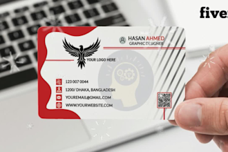 do professional, luxury, minimal business card design