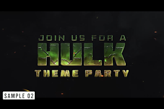 make marvel and dc comic superhero themed party invitation video promo