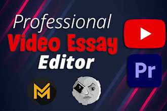 edit a youtube documentary, video essay or educational video