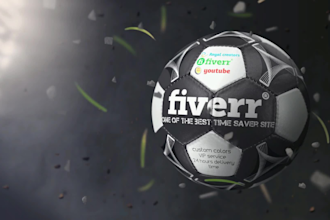 create amazing soccer football logo  intros or animation