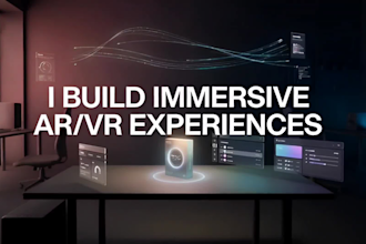 create immersive augmented reality, unity game development, ar try on, ar vr app