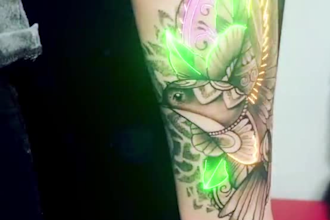 make a dynamic neon animation on your tattoo videos