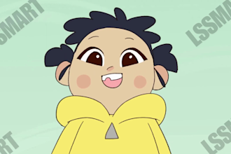 2d animated cartoon short film, anime short film, kids animation, 2d music video