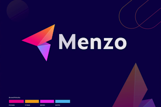 design modern tech, crypto, saas, website, ai or app icon logo