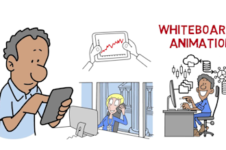 do whiteboard doodle animation explainer video fo  any media