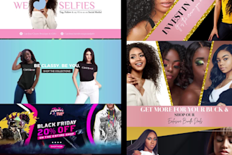 do fashion shopify banner, web banner, online store banner