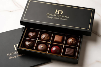 create realistic chocolate box packaging mockup for your brand