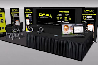 design your 3d exhibition booth, shop and stand