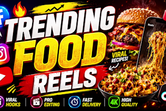 edit trending food ,recipe and cooking reels for instagram