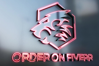 create custom 3d logo animation metallic glow