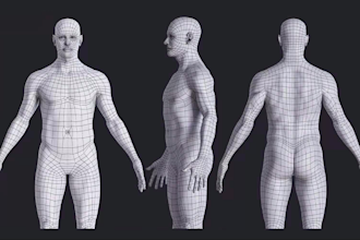 do the retopology and uvs of your model, new seller discount