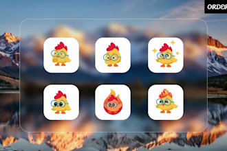 create character mascot rive, lottie animations web and app