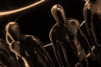 make conceptual chaotic music lyric video for hardcore metal post punk