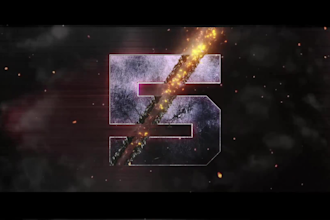 do cinematic a 3d text title for promo ads and  intro with a voice over