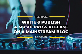 write and feature a music review on a mainstream blog