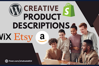 write shopify product descriptions and listings