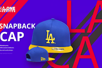 create design of cap hat t shirt and mockup
