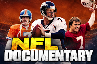 create an NFL documentary youtube video with a free thumbnail
