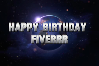make universal style happy birthday video intro