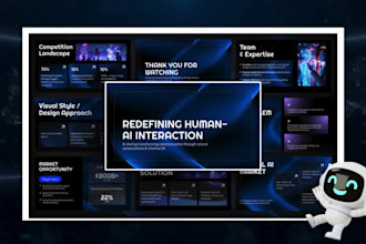 design tech investor pitch deck for saas, ai and startups