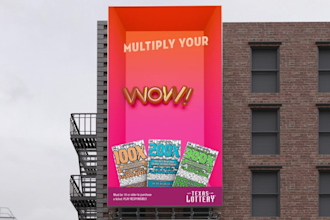 create 3d anamorphic led billboard animations