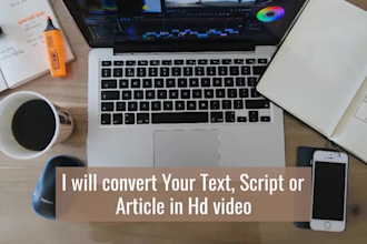 convert article to video in 24 hrs