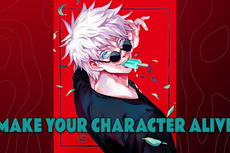 animate your 2d character art, anime illustration or vtuber avatar into a loop