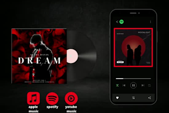 design or animate cover art for spotify canvas or itunes