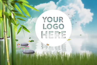 create 5 intros logo animation 4k
