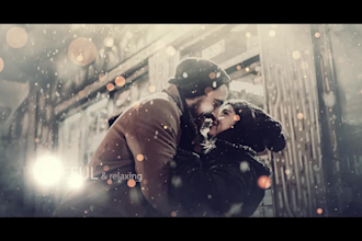 create epic photo and video slideshow, calm presentation