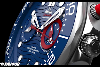 do 3d watch animation 3d jewelry, 3d product animation, amazon and shopify ads