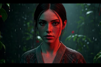 create cinematic and artistic ai animation music video, ai music video