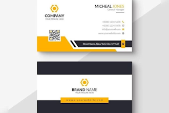do minimalistisches marken visitenkarten design for canva business card