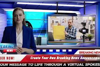 create ai breaking news video with ai spokesperson