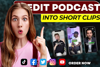 edit your podcast into engaging short form video clips