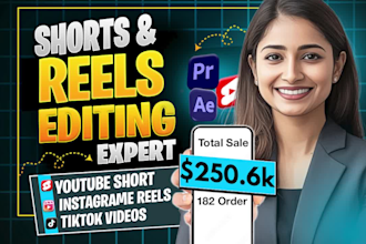 do video editing for instagram reels, ads, youtube shorts, tik tok video editing