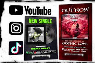 do music visualizer video for metal rock rap