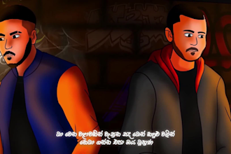 do 2d animation, 2d music video, character animation, cartoon music video