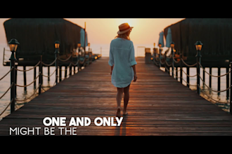 craft a custom animated lyric video using premium stock footage
