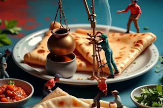 create ai food photography, food animation, miniature ai using midjourney ai