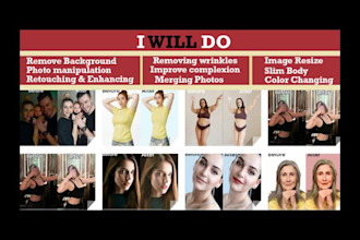 face retouching, photoshop headshot, body slimming, edit pic