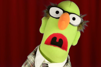 have harold the puppet make a video about anything