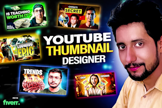 design high quality youtube thumbnails