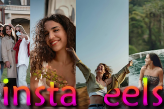 edit your travel, lifestyle aesthetic reels, tiktoks