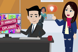 create a 2d animation or 2d explainer video in 24hours