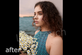 retouch portrait headshot business CV photo, photo editing