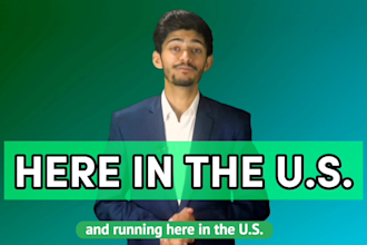 create a green screen spokesperson video as an actor, video actor