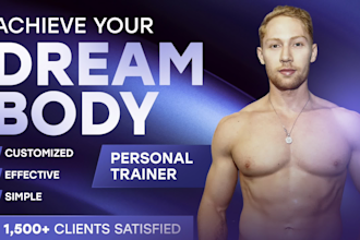 expertly create a customized workout plan and nutrition plan